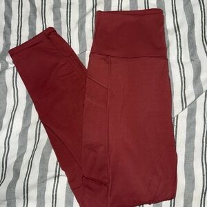 Gottex Red Leggings High Waist Athletic Fit